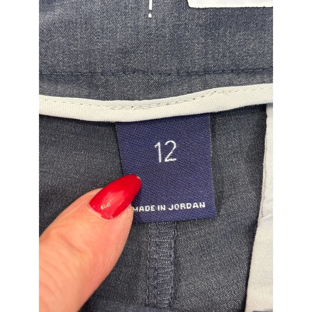 Johnnie-O Prep-Formance Navy Blue Heathered Golf Shorts Boys Size 12